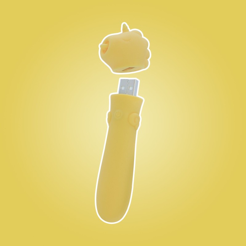Вибратор-единорожка Unihorn USB Bullet – Bean Blossom, вибропуля, USB-зарядка, 10 режимов