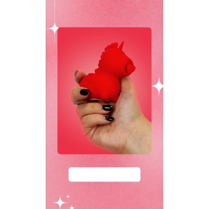 Вибратор-единорожка Unihorn – Cupid's Beau, массирующий язычок-сердечко