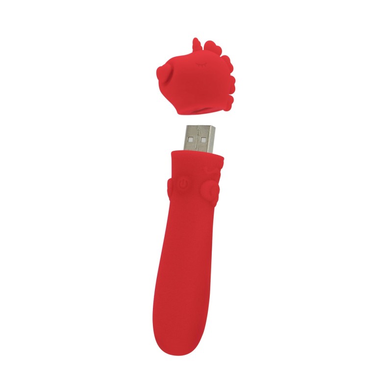 Вібратор-єдиноріжка Unihorn USB Bullet – Cupid's Beau, віброкуля, USB-зарядка, 10 режимів