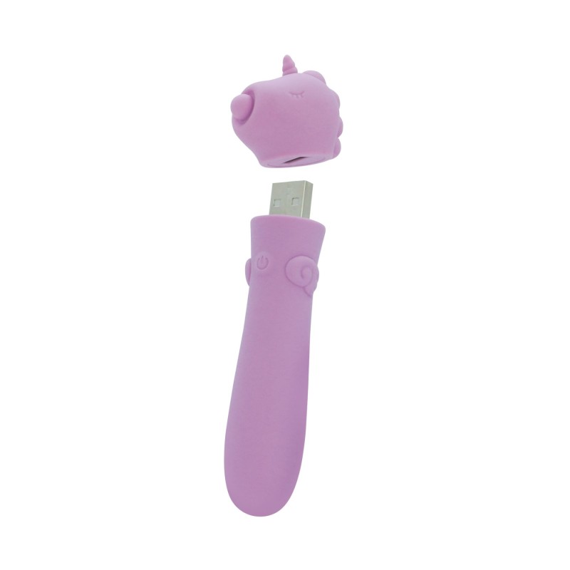 Вібратор-єдиноріжка Unihorn USB Bullet – Karma Lilac, віброкуля, USB-зарядка, 10 режимів