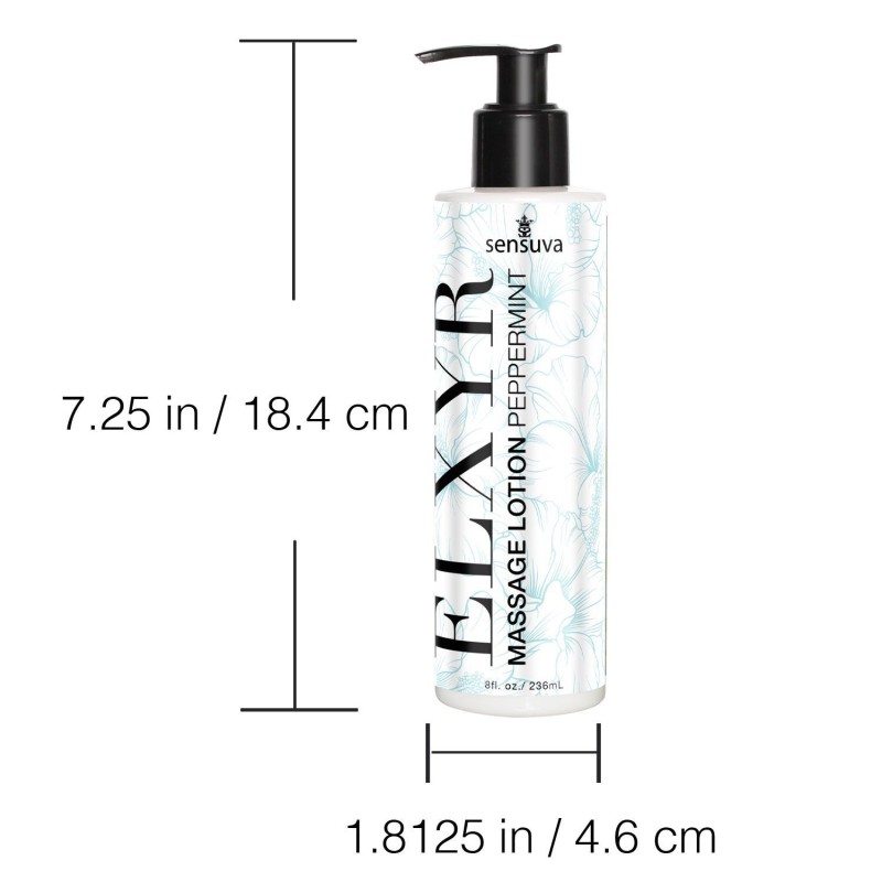 Лосьйон для масажу ніг та ступень Sensuva ELXYR Massage Lotion Peppermint (236 мл)