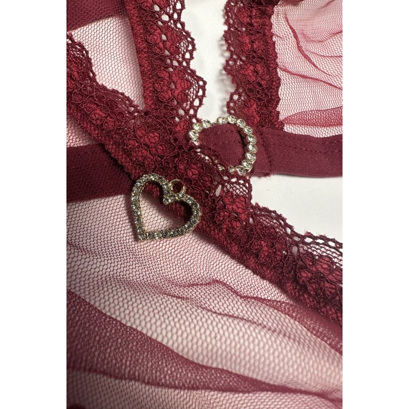 Комплект Passion BELISSANA SET burgundy M