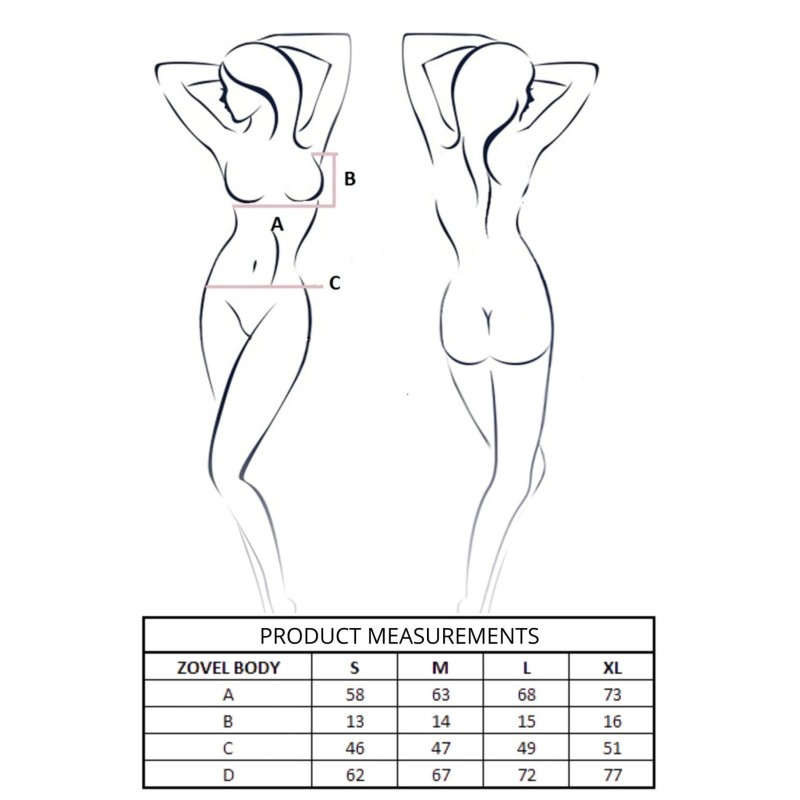 Боді Passion ZOVEL BODY light pink XL
