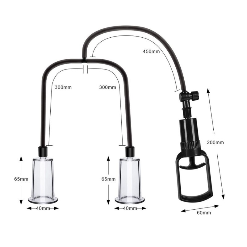 Вакуумна помпа для грудей та сосків Men Powerup Passion Pump