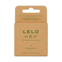 Презервативы LELO HEX Condoms Organic 3 Pack, тонкие и суперпрочные