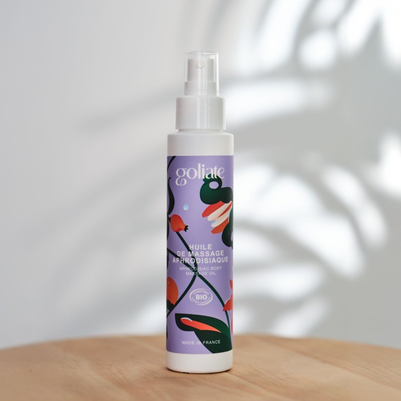 Масажна олія Goliate Huile De Massage Aphrodisiaque 100 мл, органічна, зігрівальний ефект