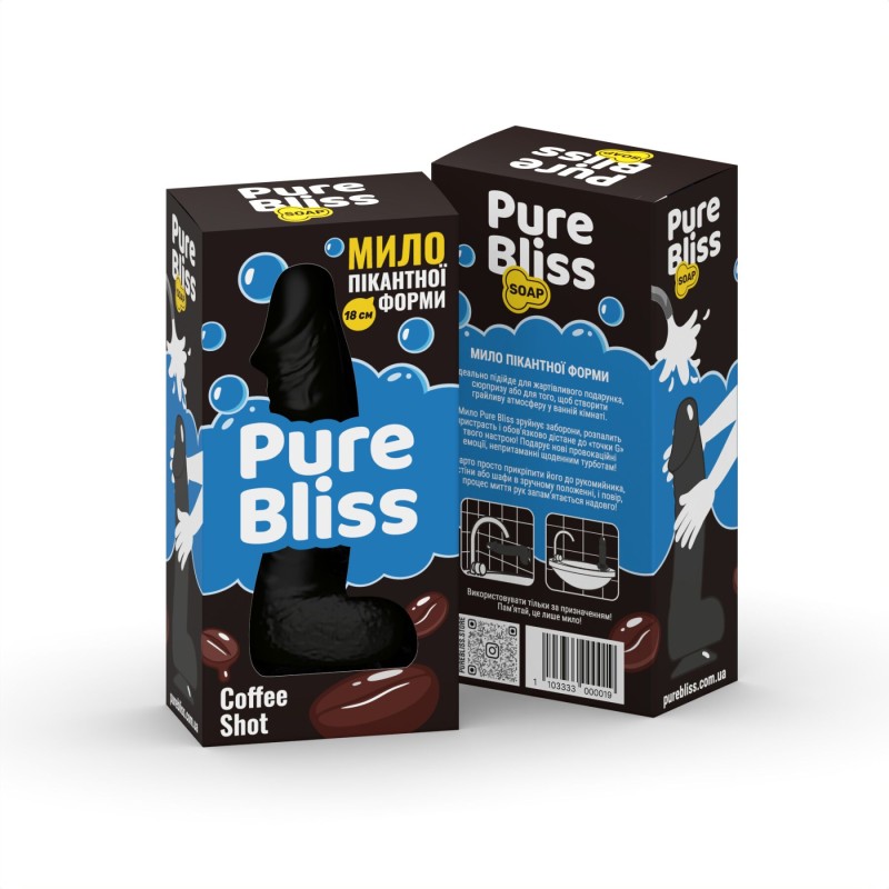 Ароматне мило пікантної форми Pure Bliss Black Coffee Shot (Кава) 18 см