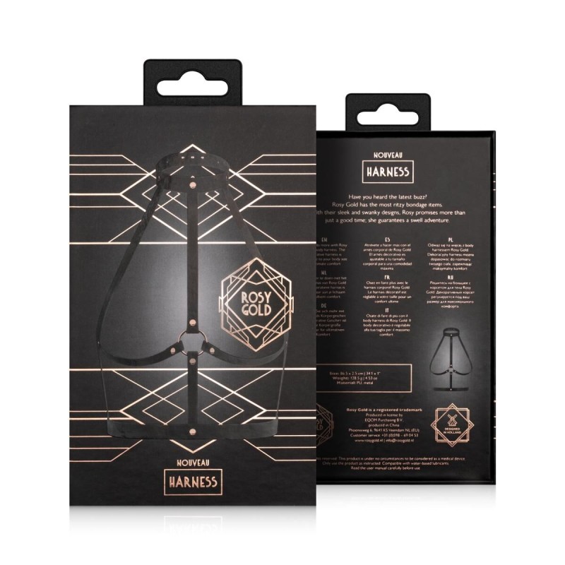 Портупея Rosy Gold - Body Harness - Black