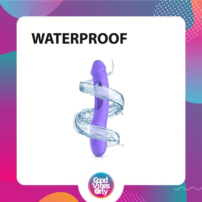 Вібратор Good Vibes Only - Flax Vibrating Dildo with G-Spot Stimulator