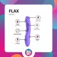 Вібратор Good Vibes Only - Flax Vibrating Dildo with G-Spot Stimulator