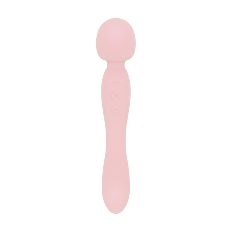Вібромасажер Good Vibes Only - SIMI Double-Sided Wand Vibrator Soft Silicone - Pink