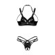 Комплект Obsessive Keira Lise 2-pcs crotchless set S/M