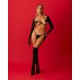 Украшение на тело Obsessive Lustique Black harness bra S/M/L