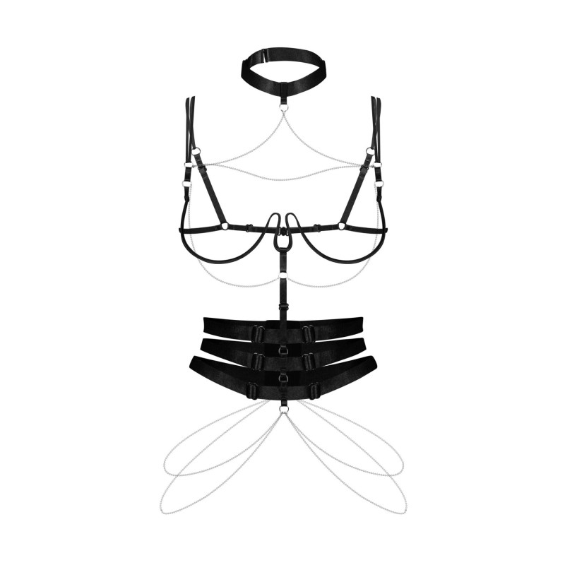 Портупея Obsessive Premisis Black harness S/M/L