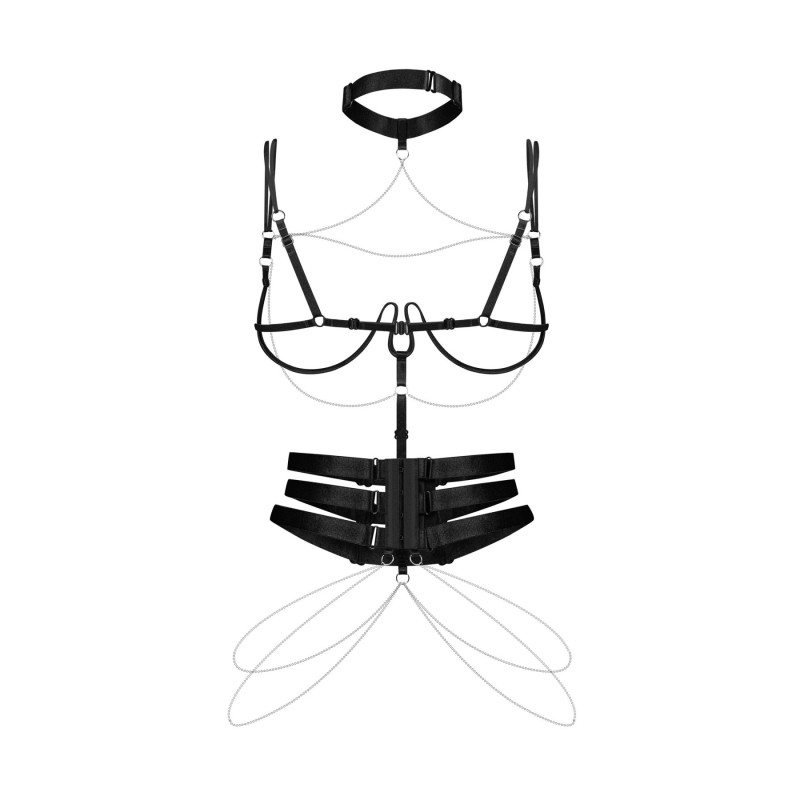 Портупея Obsessive Premisis Black harness S/M/L