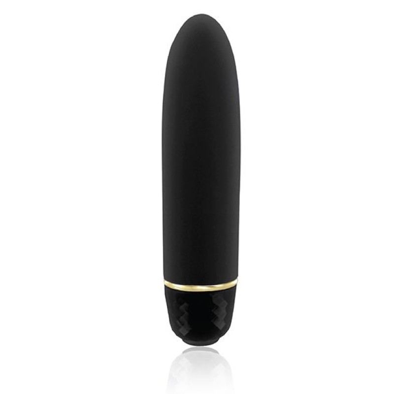 Вибропуля RIANNE S – Classique Vibe мини-вибратор на 7 режимов, чехол-косметичка Stud Black