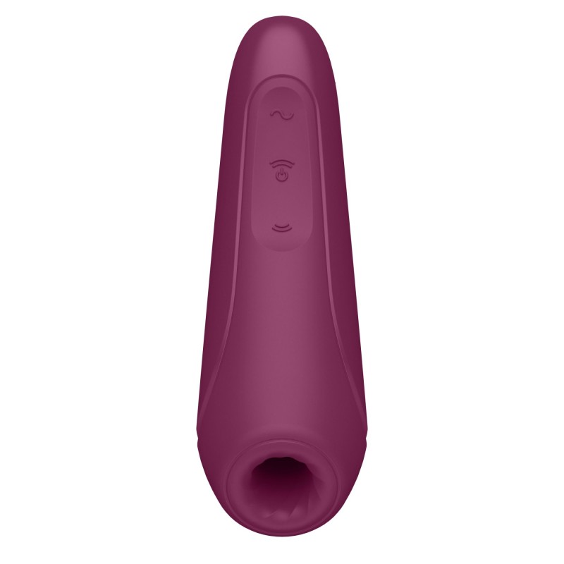 Вакуумний кліторальний стимулятор Satisfyer Curvy 1+ Rose Red з керуванням через інтернет