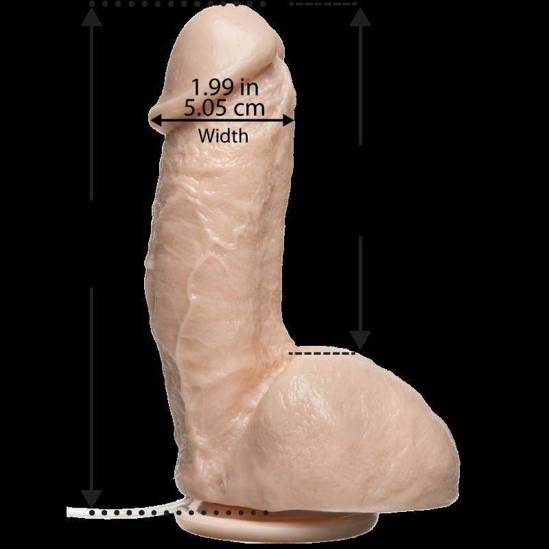 Фалоімітатор, що кінчає Doc Johnson The Amazing Squirting Realistic Cock, ПВХ, діаметр 5,1см