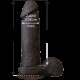 Фаллоимитатор Doc Johnson The Realistic Cock 8 inch Black - ULTRASKYN, Vack-U-Lock, диаметр 5,1см