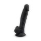 Фалоімітатор SilexD Johnny Black (MODEL 1 size 7in), двошаровий, силікон + Silexpan, діаметр 3,8см