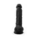 Фалоімітатор SilexD Johnny Black (MODEL 1 size 7in), двошаровий, силікон + Silexpan, діаметр 3,8см