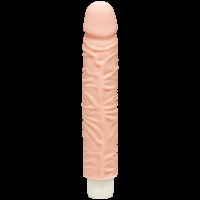 Фалоімітатор Doc Johnson The D: Shakin D 9 Inch Vibro ULTRASKYN, діаметр 3,8 см, плавне регулювання