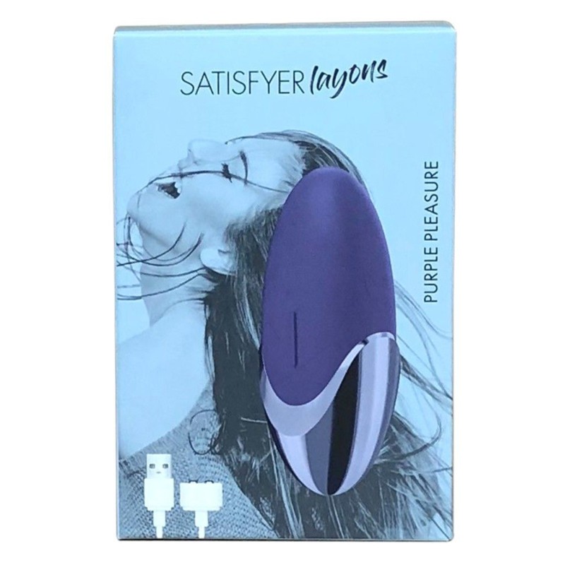 Потужний вібратор Satisfyer Lay-On - Purple Pleasure, водонепроникний, 15 режимів роботи