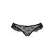 Трусики с оборками Passion Exclusive DONIA THONG XXL/XXXL, black