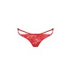 Трусики с завязочками по бокам Passion Exclusive WARDA THONG L/XL, red
