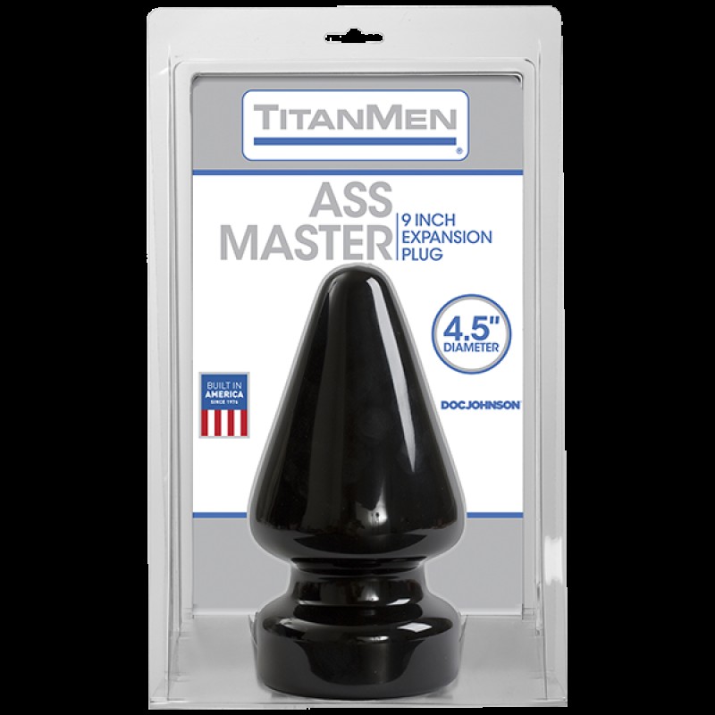 Пробка для фістингу Doc Johnson Titanmen Tools – Butt Plug – 4.5 Inch Ass Master, діаметр 11,7 см