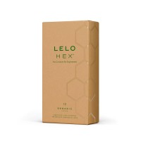 Презервативи LELO HEX Condoms Organic 12 Pack, тонкі та суперміцні (м'ята упаковка!!!)