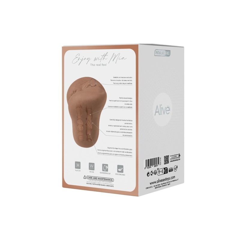 Мастурбатор Alive Mia Super Realistic Masturbator XL Caramel (мятая упаковка!!!)