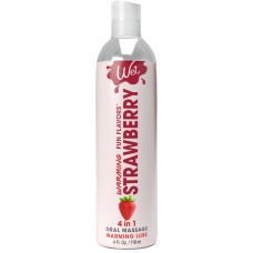 Распродажа!!! Согревающий лубрикант Wet Warming Strawberry 4in1 118 мл (срок 06.07.2026)