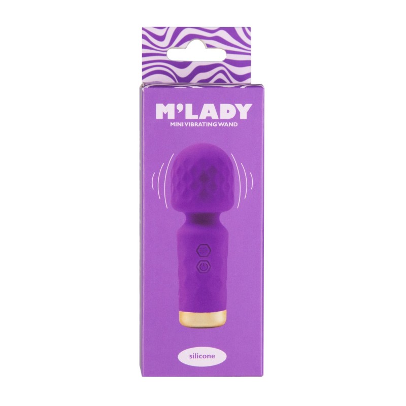 Вібромасажер M’Lady Mini Vibrating Wand Purple
