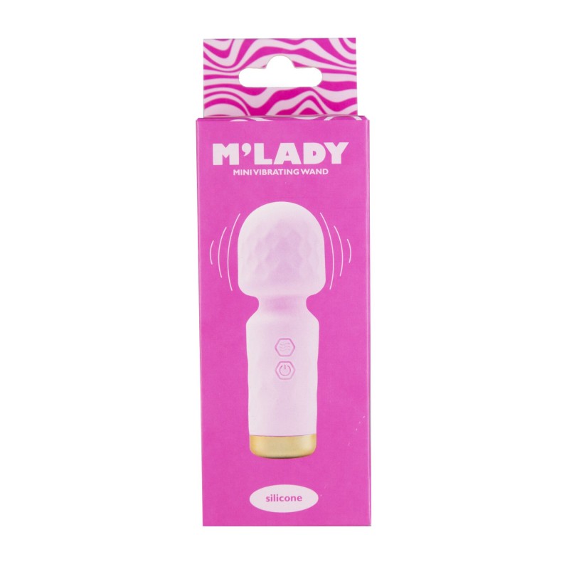 Вібромасажер M’Lady Mini Vibrating Wand Pink