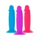 Набір фалоімітаторів ADDICTION Silly Willy 3.3” Silicone Dildo, 3 кольори, 12 шт