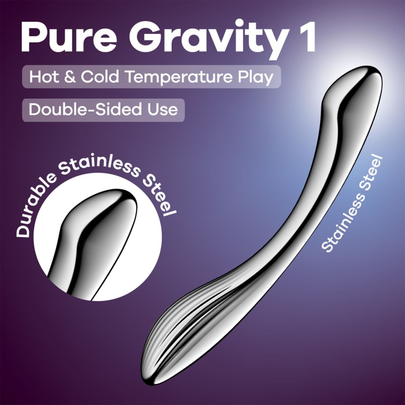Металлический дилдо Satisfyer Pure Gravity 1