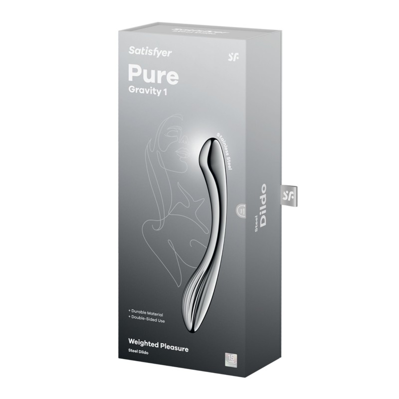 Металлический дилдо Satisfyer Pure Gravity 1