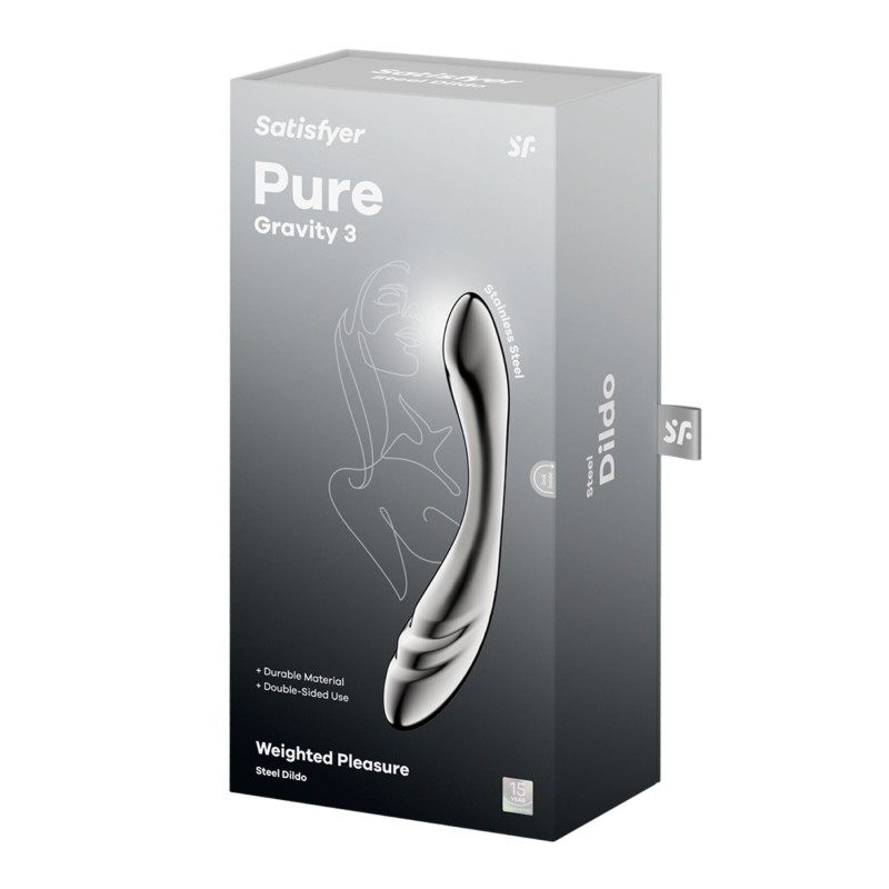 Металлический дилдо Satisfyer Pure Gravity 3