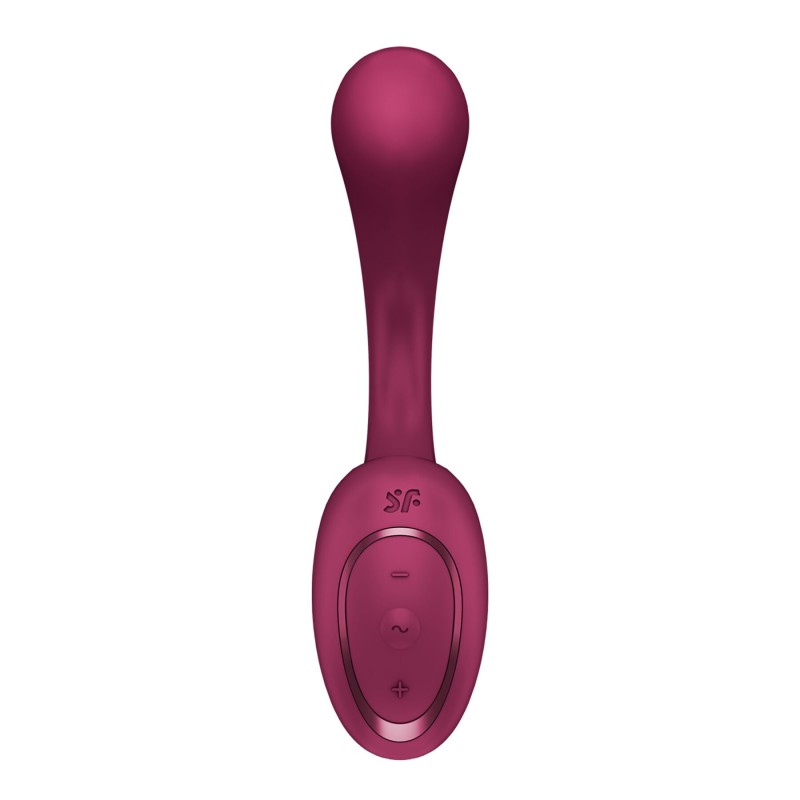 Вагинально-клиторальный вибратор Satisfyer G for Goddess 2 Wine Red, 2 мотора