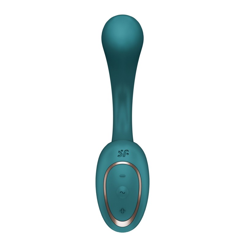 Вагинально-клиторальный вибратор Satisfyer G for Goddess 2 Bottle Green, 2 мотора