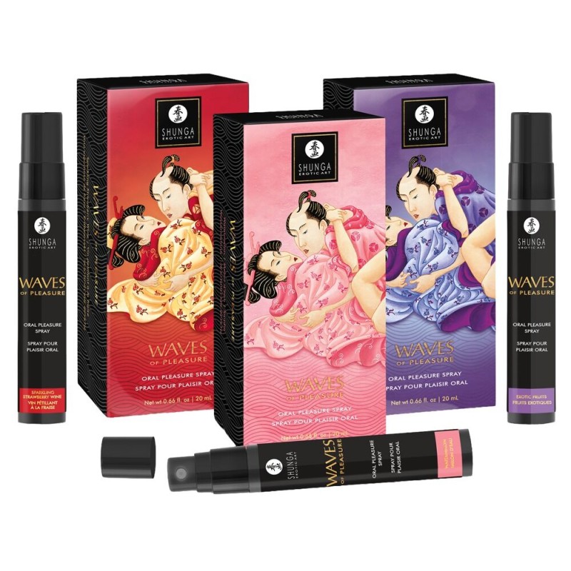 Спрей для усиления слюноотделения Shunga Waves of Pleasure Strawberry Sparkling Wine