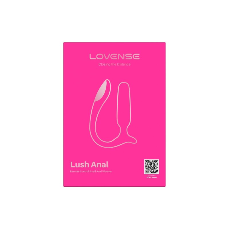 Анальная смарт-вибропробка Lovense Lush Anal, очень мощная, LED-подсветка