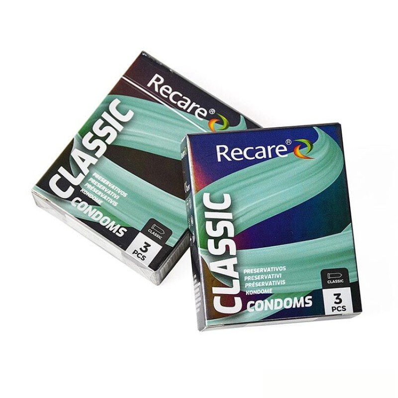Презервативы Holographic Recare Classic Condoms 3 шт, классические