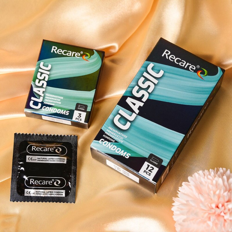 Презервативы Holographic Recare Classic Condoms 12 шт, классические