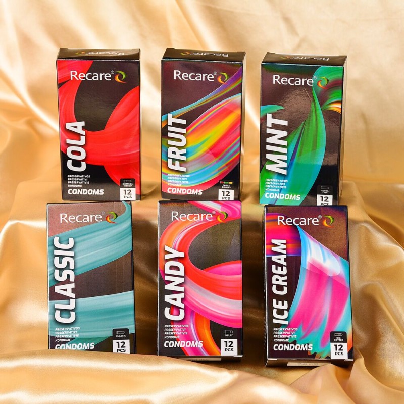Презервативы Holographic Recare Classic Condoms 12 шт, классические