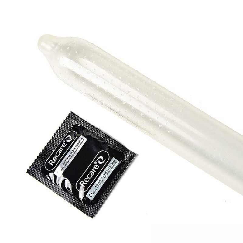 Презервативы Holographic Recare Ice Cream Big Dotted Condoms 12 шт, с пупырышками, аромат: мороженое