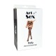 Комплект пояс и чулки Art of Sex - Deily, цвет черный, размер S