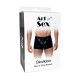 Мужские трусы с сюрпризом Art of Sex - Gladiator, черные с эффектом мокрого бархата, размер M