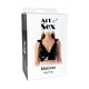 Лакированный виниловый лиф с шипами Art of Sex - Mistress, красный, размер L